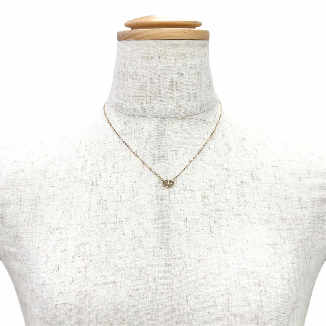 極美品△Cartier カルティエ B3040400 750 Cハート 1Pダイヤモンド ネックレス アクセサリー 750(PG) K18 ピンクゴールド 重量4.2g 箱付