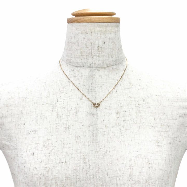 極美品△Cartier カルティエ B3040400 750 Cハート 1Pダイヤモンド ネックレス アクセサリー 750(PG) K18 ピンクゴールド 重量4.2g 箱付