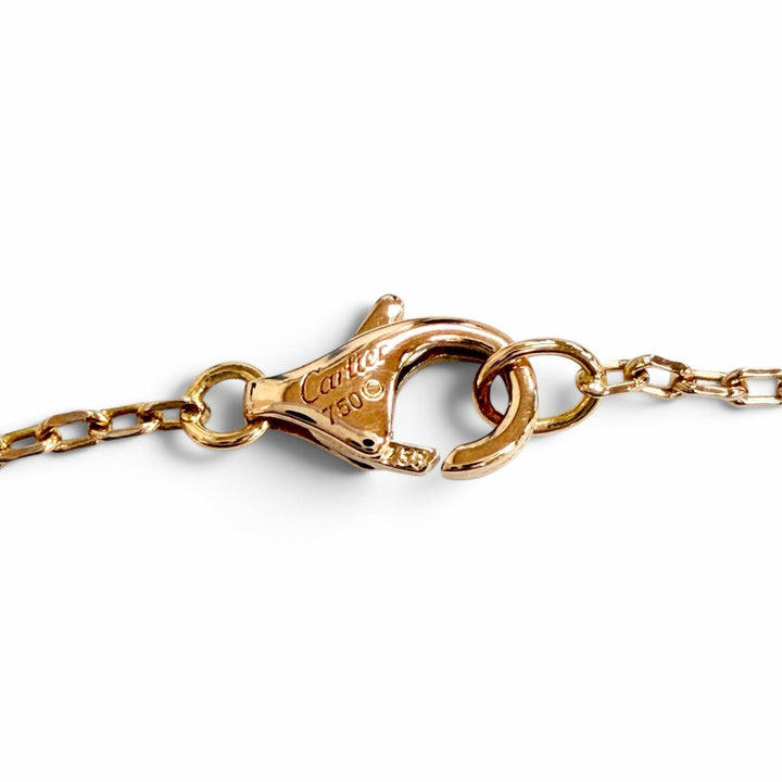 極美品△Cartier カルティエ B3040400 750 Cハート 1Pダイヤモンド ネックレス アクセサリー 750(PG) K18 ピンクゴールド 重量4.2g 箱付