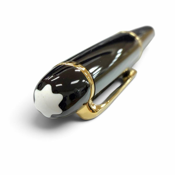 未使用品▼MONTBLANC モンブラン マイスターシュテュック 145 クラシック ペン先14K Fニブ 現行品 ホワイトスター 万年筆 インク・箱付き