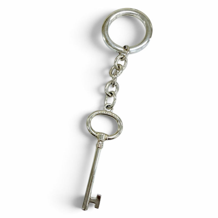 美品☆TIFFANY&amp;Co. ティファニー AG925 キー 鍵モチーフ キーリング キーホルダー バッグチャーム シルバー 重量19.6g レディース