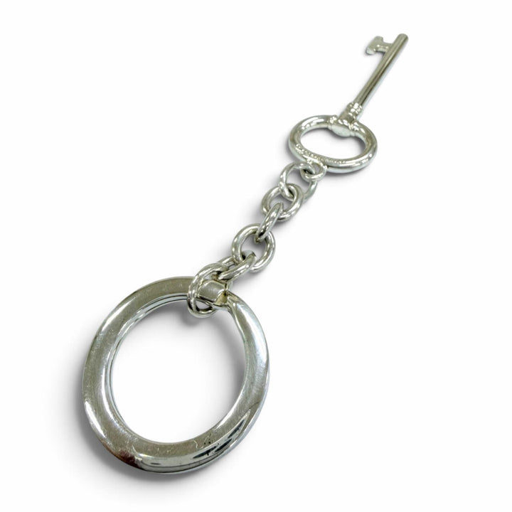 美品☆TIFFANY&amp;Co. ティファニー AG925 キー 鍵モチーフ キーリング キーホルダー バッグチャーム シルバー 重量19.6g レディース