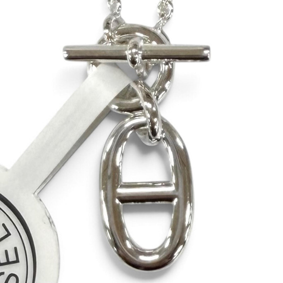 未使用品★HERMES エルメス AG925 シェーヌダンクル アミュレット ネックレス ペンダント シルバー フランス製 重量10.3g レディース