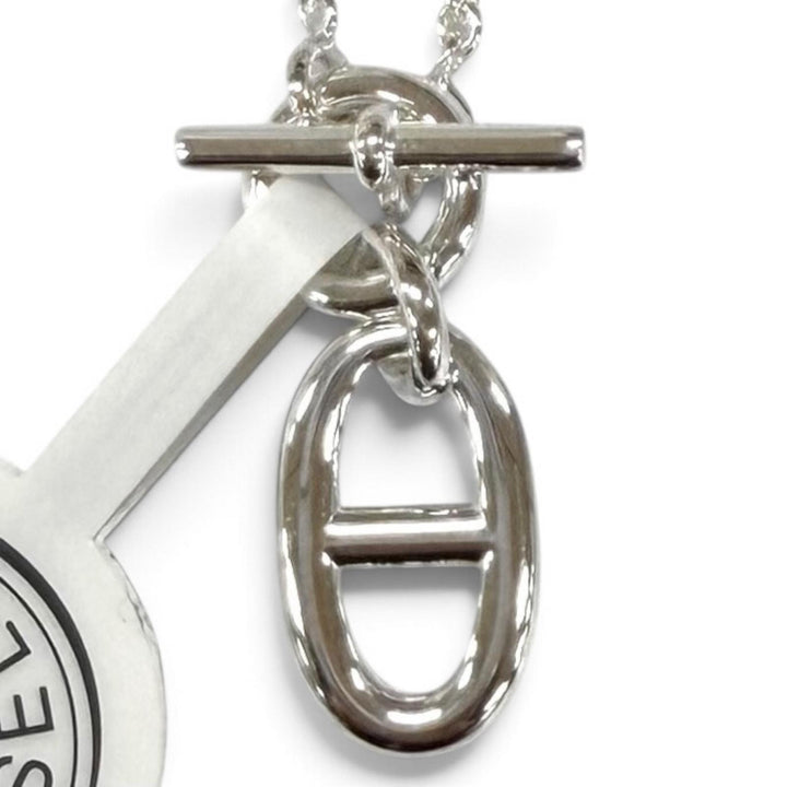 未使用品★HERMES エルメス AG925 シェーヌダンクル アミュレット ネックレス ペンダント シルバー フランス製 重量10.3g レディース