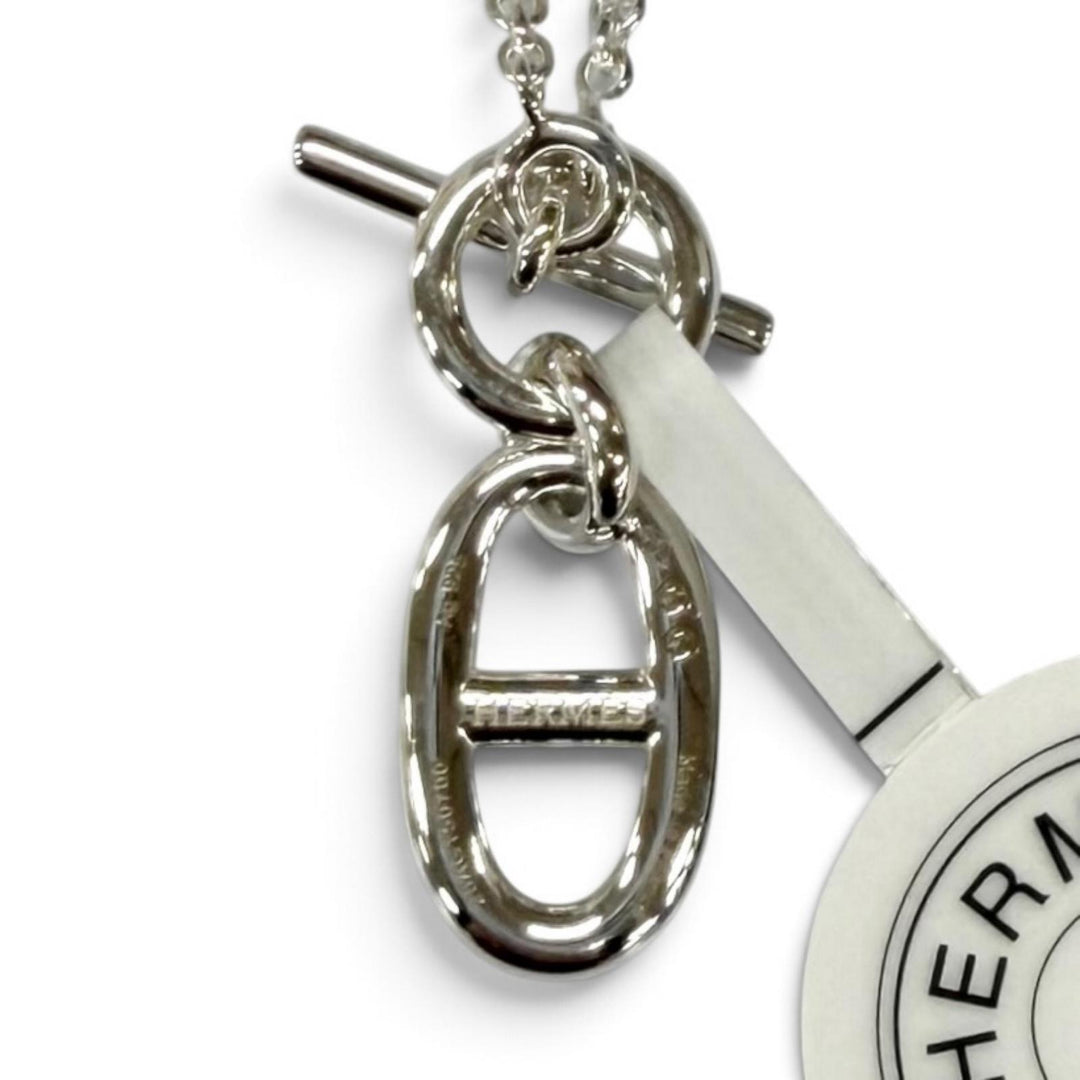 未使用品★HERMES エルメス AG925 シェーヌダンクル アミュレット ネックレス ペンダント シルバー フランス製 重量10.3g レディース