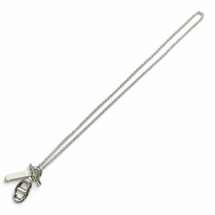 未使用品★HERMES エルメス AG925 シェーヌダンクル アミュレット ネックレス ペンダント シルバー フランス製 重量10.3g レディース