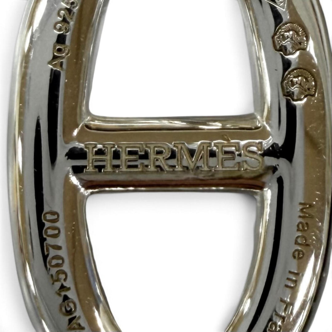 未使用品★HERMES エルメス AG925 シェーヌダンクル アミュレット ネックレス ペンダント シルバー フランス製 重量10.3g レディース