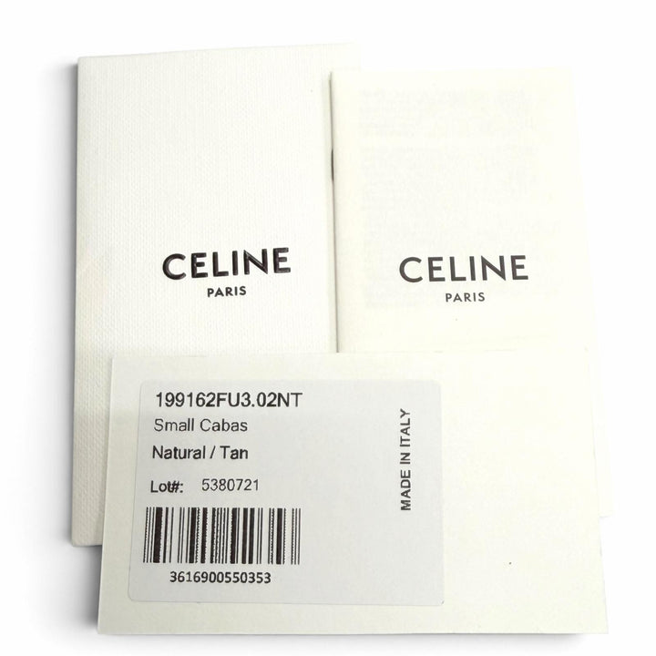 未使用品△CELINE セリーヌ 199162FU3.02NT SMALL CABAS THAIS ラフィアエフェクト トリオンフ総柄 2WAY ハンドバッグ ショルダーバッグ