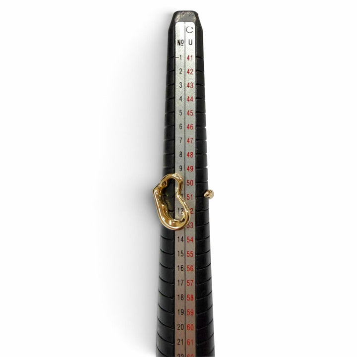 極美品▼TIFFANY&amp;Co. ティファニー エルサペレッティ オープンハート 750(PG) K18 リング 指輪 ゴールド JP11号相当 重量6.6g レディース