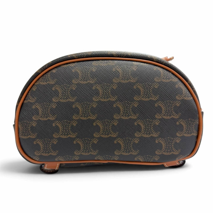 未使用品△CELINE セリーヌ 197662CAS.04LU ミニ フォルコバックパック トリオンフキャンバス カーフスキン タン リュックサック タン