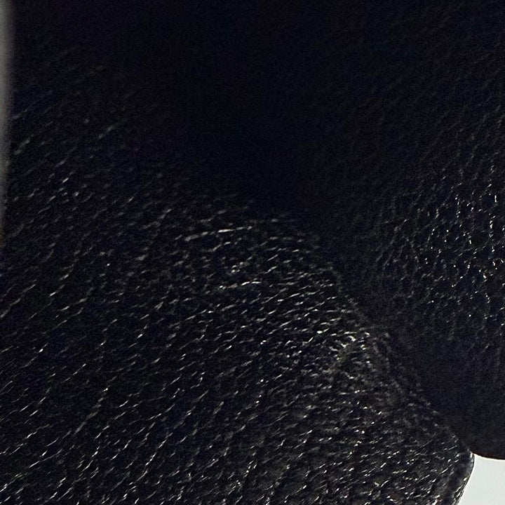 良品▼HERMES エルメス ヴィンテージ ラージクロシェット レザー マルジェラ期 ネックレス ブラック □C刻印 フランス製 メンズ 箱付き