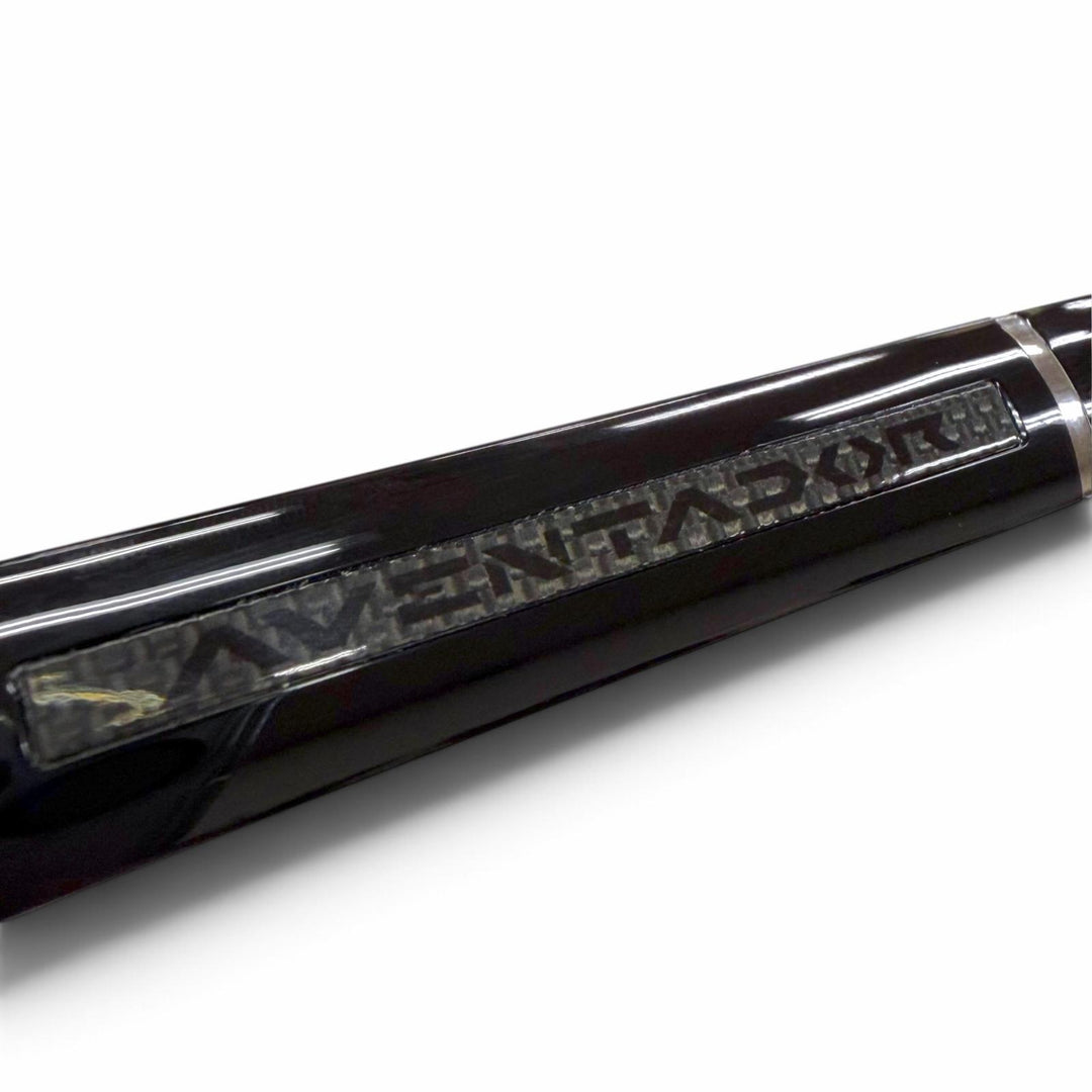 極美品▼LAMBORGHINI OMAS ランボルギーニ オマス アヴェンタドール ペン先18K Mニブ 700本限定 万年筆 ブラック シルバー メンズ 箱付き