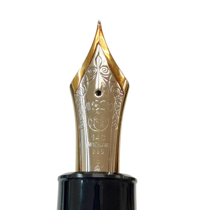美品▼MONTBLANC モンブラン ヴィンテージ マイスターシュテュック 149 ペン先14C Fニブ 80年代前半 希少品 中白 ホワイトスター 万年筆