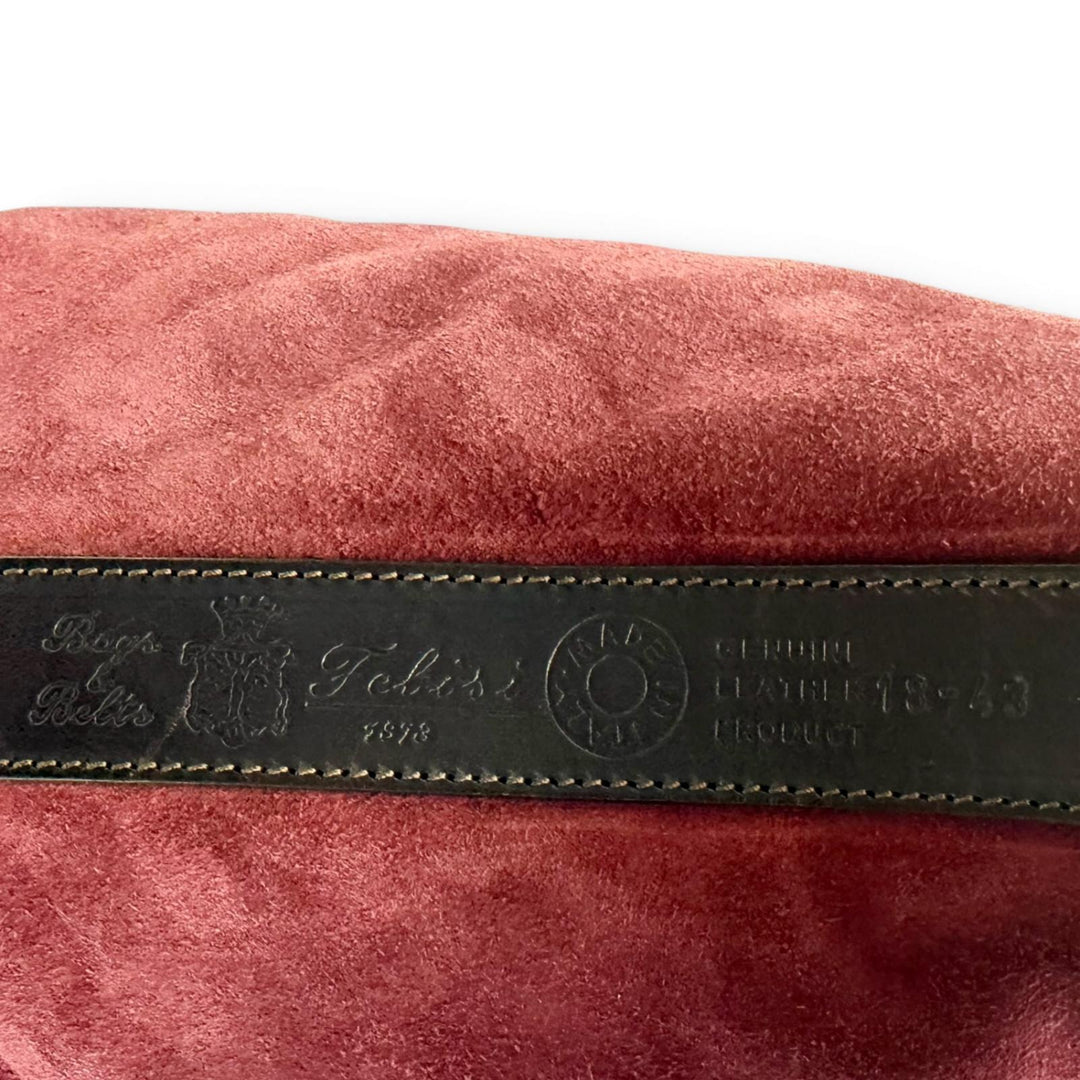 美品□Felisi フェリージ 18/43 SN スウェードレザー 肩掛け ショルダーバッグ A4収納可 ワインレッド ブラウン メンズ 保存袋付