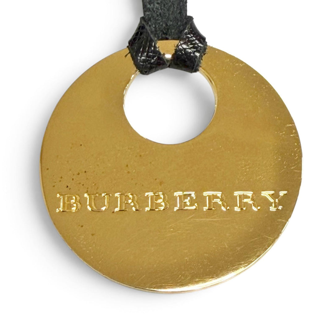 極美品△BURBERRY バーバリー ヴィンテージ レザー使い ノバチェック柄 シャドウホース バニティバッグ ハンドバッグ ベージュ 黒 箱付き