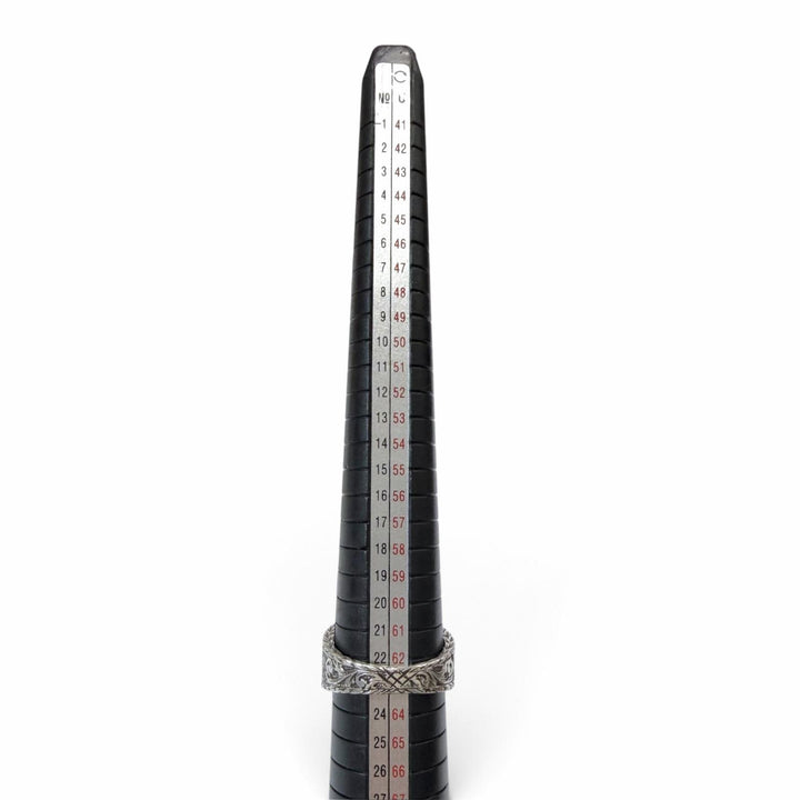 美品▼GUCCI グッチ インターロッキングG アラベスク AG925 リング 指輪 シルバー 23 (JP23号相当) イタリア製 重量13.33g メンズ