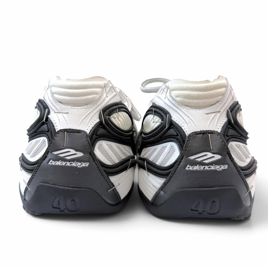 極美品▼BALENCIAGA バレンシアガ 26SS 841506 Soleless Sneakers メッシュ レースアップ スニーカー ホワイト ブラック EU 40 (26.5cm)