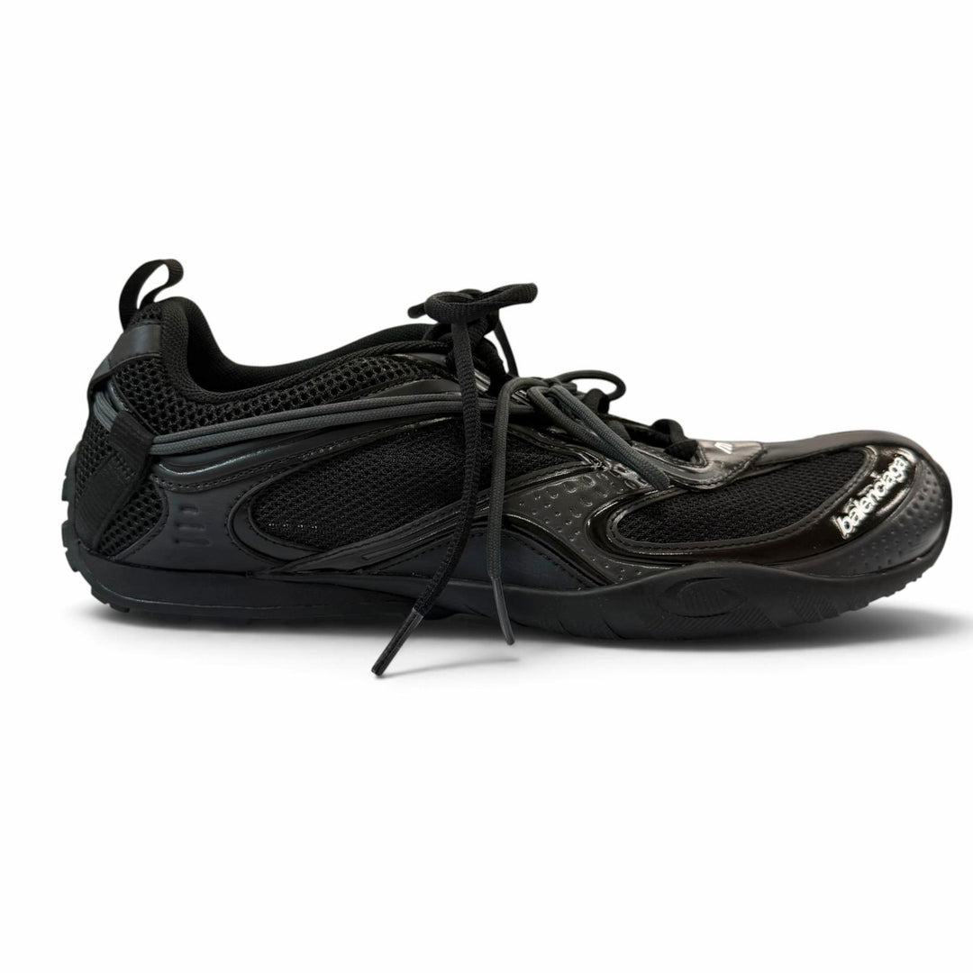 極美品▼BALENCIAGA バレンシアガ 865703 Radar Sneaker メッシュ ダメージ加工 レースアップ ローカットスニーカー ブラック 41 (27cm)