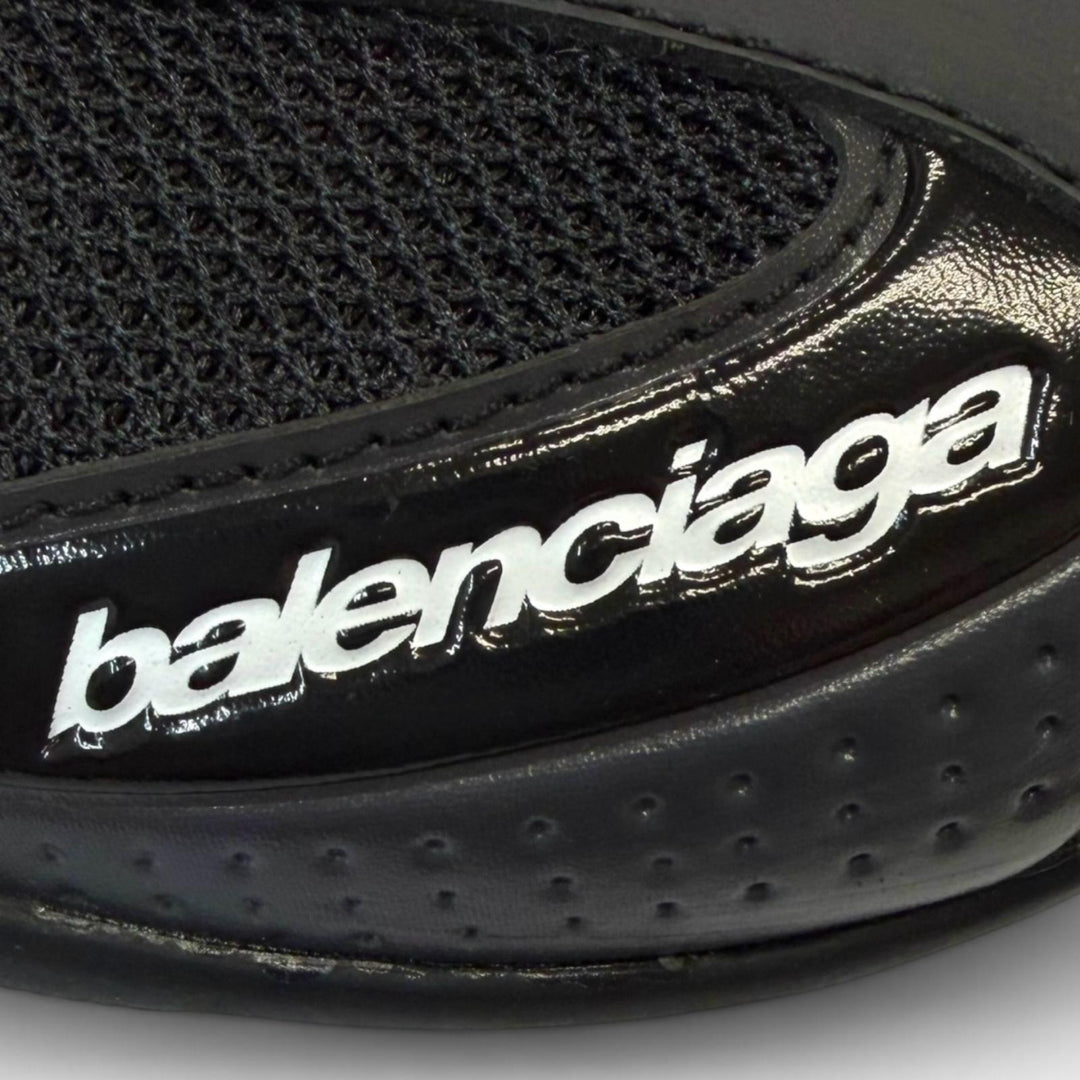 極美品▼BALENCIAGA バレンシアガ 865703 Radar Sneaker メッシュ ダメージ加工 レースアップ ローカットスニーカー ブラック 41 (27cm)