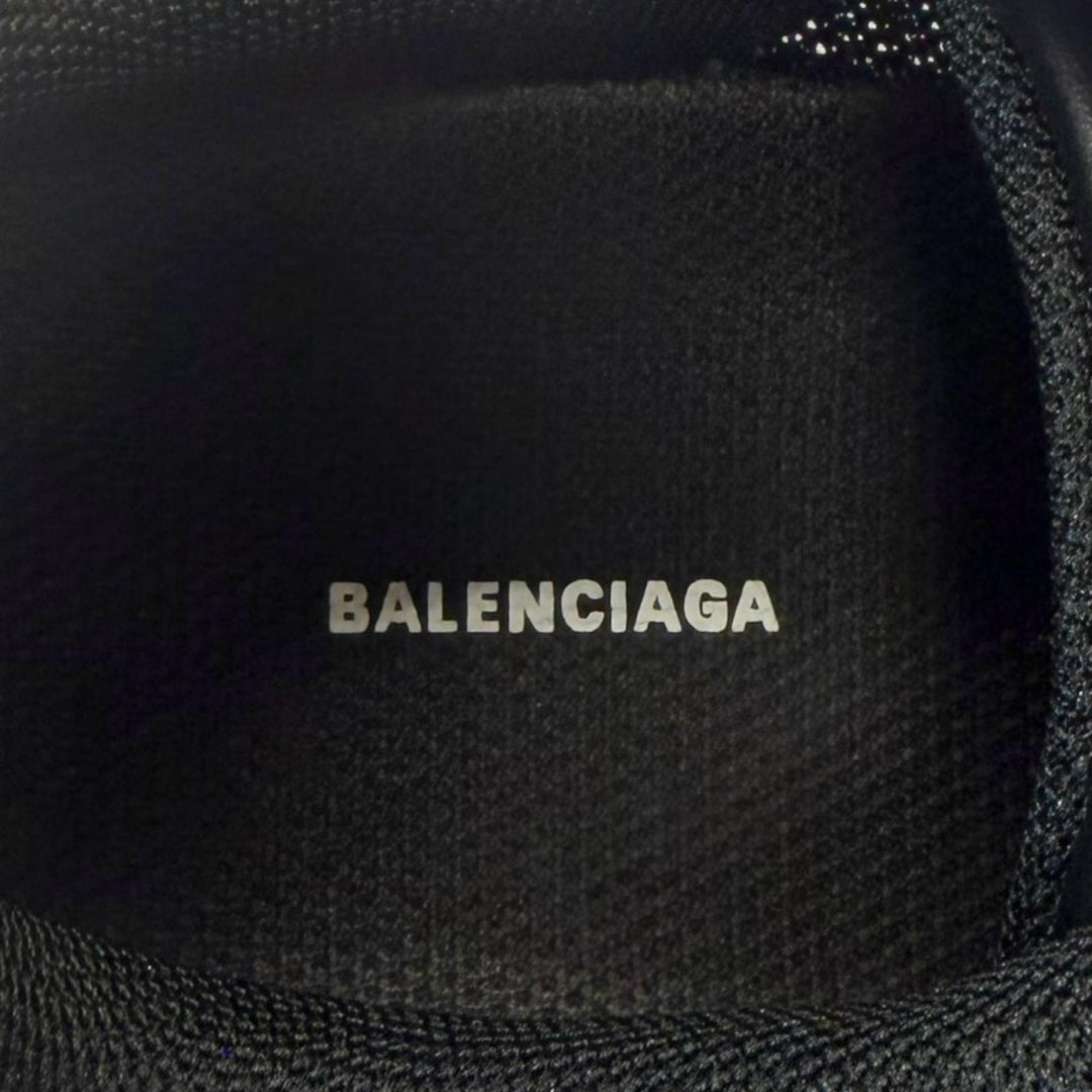 極美品▼BALENCIAGA バレンシアガ 865703 Radar Sneaker メッシュ ダメージ加工 レースアップ ローカットスニーカー ブラック 41 (27cm)