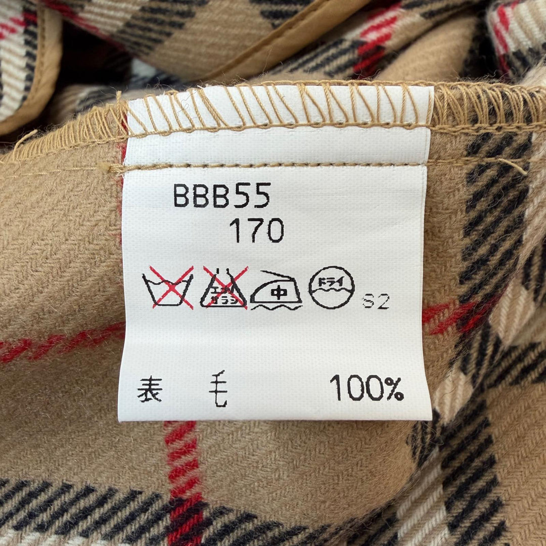 未使用品▼Burberrys バーバリー ヴィンテージ デッドストック 撥水加工 裏地ノバチェック柄 ウールライナー付き ステンカラーコート M