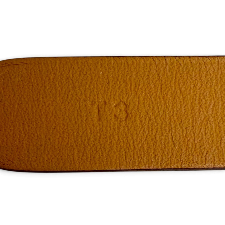 極美品△HERMES エルメス カレーシュ ドゥブルトゥール ブレスレット レザー ゴールド金具 ブラウン D刻印 フランス製 レディース 箱付き
