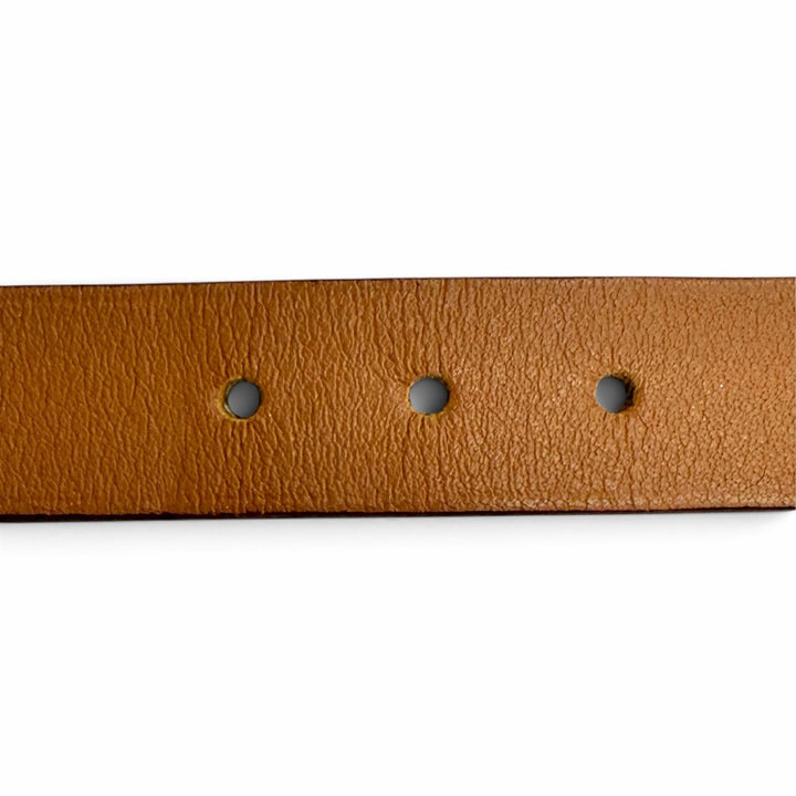 極美品△HERMES エルメス カレーシュ ドゥブルトゥール ブレスレット レザー ゴールド金具 ブラウン D刻印 フランス製 レディース 箱付き