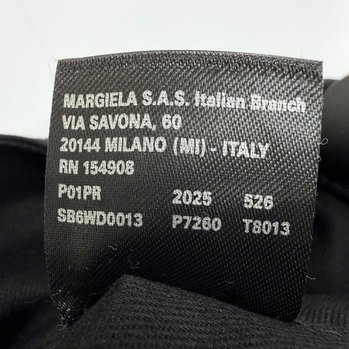 未使用品☆MM6 Maison Margiela エムエムシックス メゾンマルジェラ コットン キャンバス ハンドバッグ ブラック レディース 保存袋付き