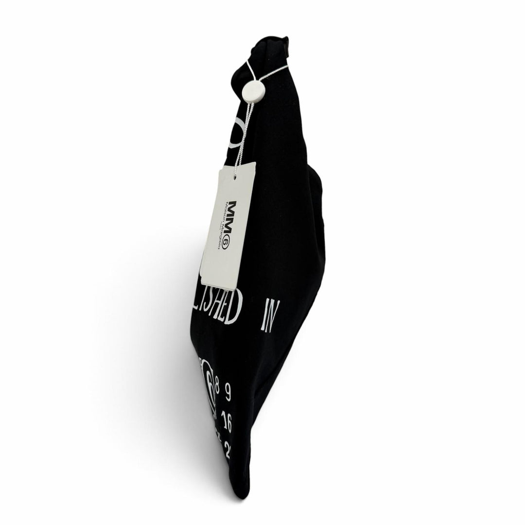 未使用品☆MM6 Maison Margiela エムエムシックス メゾンマルジェラ コットン キャンバス ハンドバッグ ブラック レディース 保存袋付き