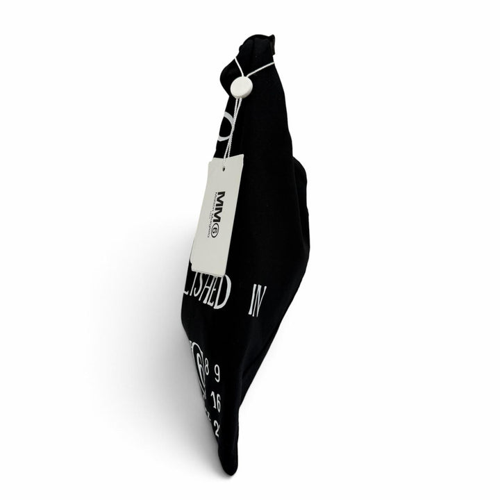 未使用品☆MM6 Maison Margiela エムエムシックス メゾンマルジェラ コットン キャンバス ハンドバッグ ブラック レディース 保存袋付き