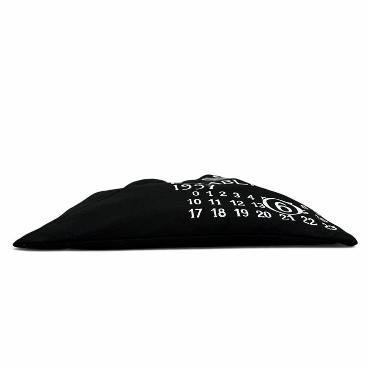 未使用品☆MM6 Maison Margiela エムエムシックス メゾンマルジェラ コットン キャンバス ハンドバッグ ブラック レディース 保存袋付き