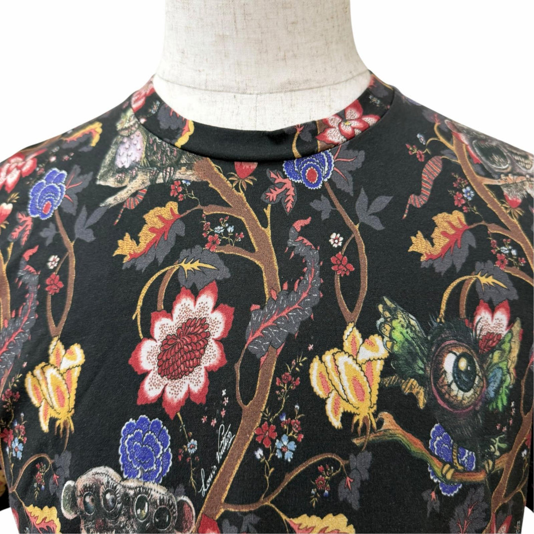 極美品☆LOUIS VUITTON ルイヴィトン コットン チャップマンブラザーズ ガーデン イン ヘル 総柄 半袖Ｔシャツ XS イタリア製 正規品