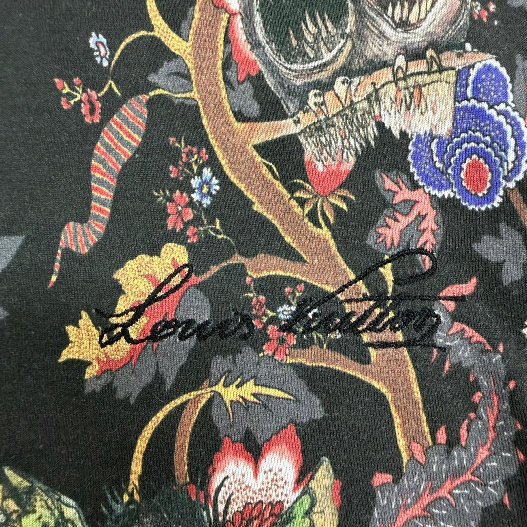 極美品☆LOUIS VUITTON ルイヴィトン コットン チャップマンブラザーズ ガーデン イン ヘル 総柄 半袖Ｔシャツ XS イタリア製 正規品