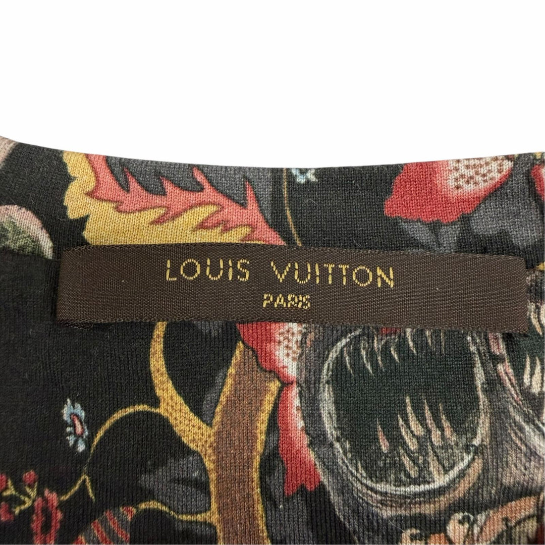 極美品☆LOUIS VUITTON ルイヴィトン コットン チャップマンブラザーズ ガーデン イン ヘル 総柄 半袖Ｔシャツ XS イタリア製 正規品