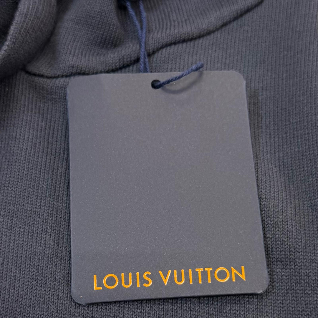 極美品▼LOUIS VUITTON ルイヴィトン 2024年製 コットン モノグラム グラディエント フーディ プルオーバー ニット パーカー L 正規品