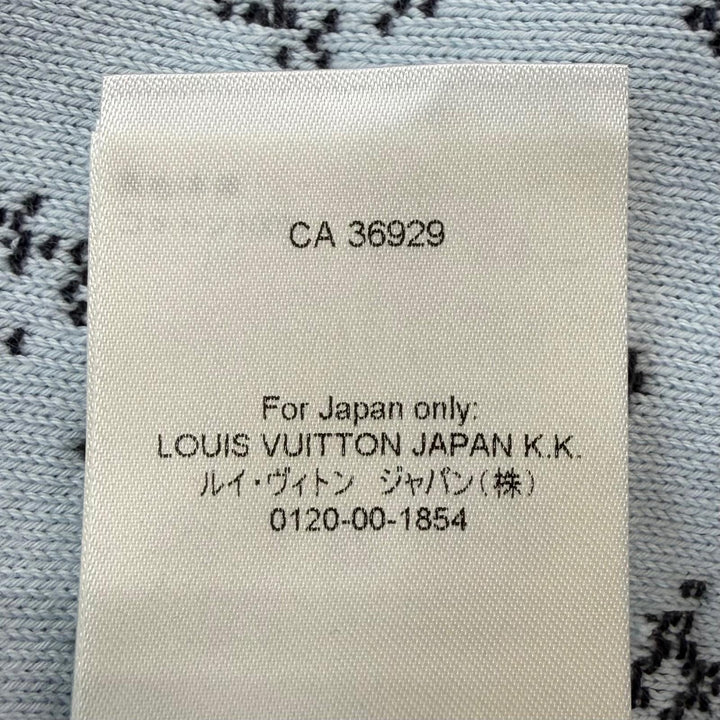 極美品▼LOUIS VUITTON ルイヴィトン 2024年製 コットン モノグラム グラディエント フーディ プルオーバー ニット パーカー L 正規品