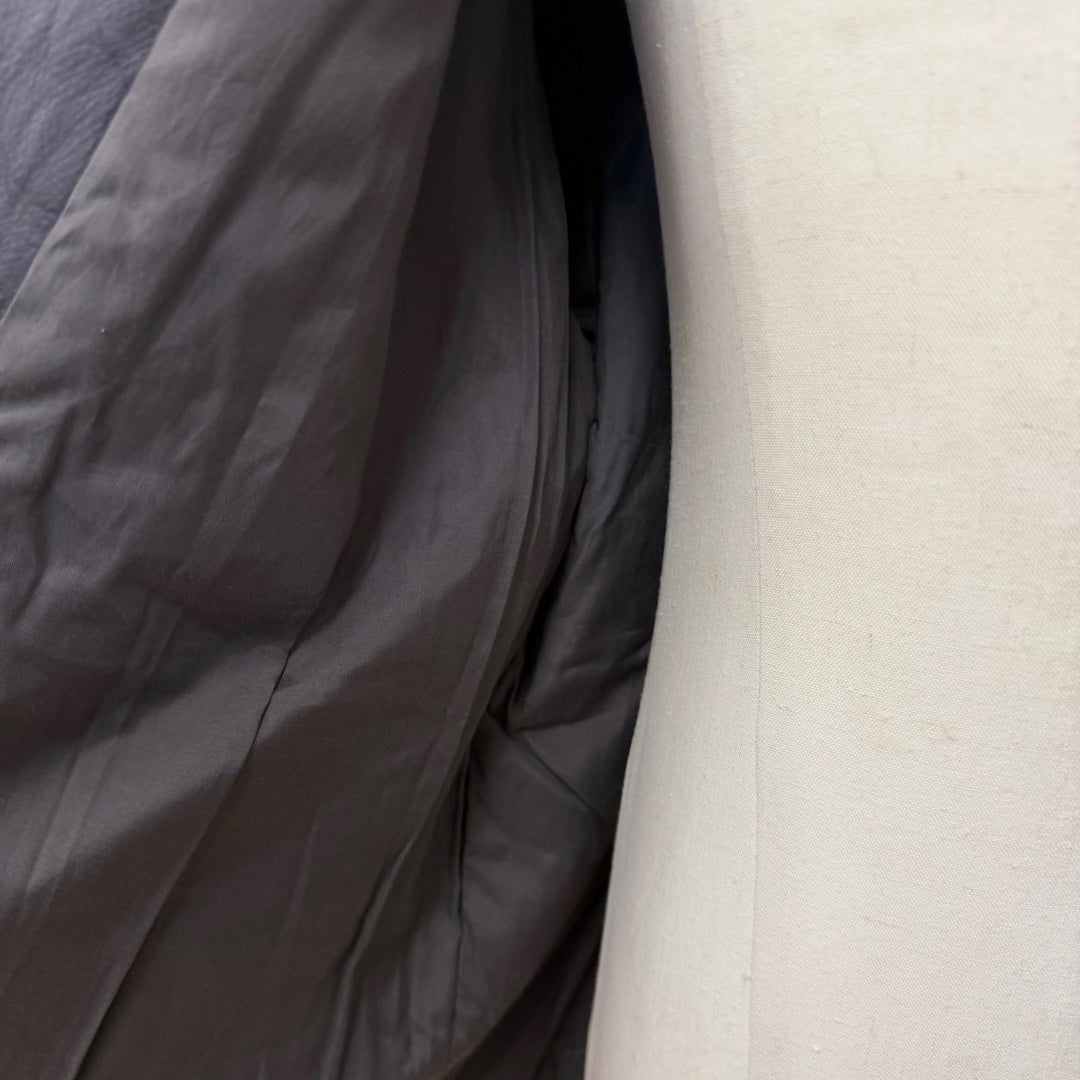 未使用品▼UNUSED アンユーズド 24AW US2450 Leather car coat 牛革 ウエスタンヨーク レザーカーコート グレー 3 日本製 正規品 メンズ