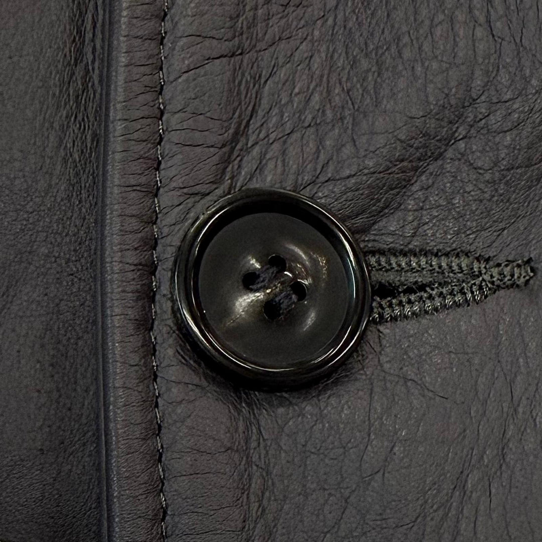 未使用品▼UNUSED アンユーズド 24AW US2450 Leather car coat 牛革 ウエスタンヨーク レザーカーコート グレー 3 日本製 正規品 メンズ