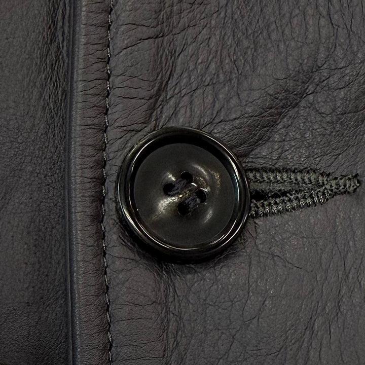 未使用品▼UNUSED アンユーズド 24AW US2450 Leather car coat 牛革 ウエスタンヨーク レザーカーコート グレー 3 日本製 正規品 メンズ
