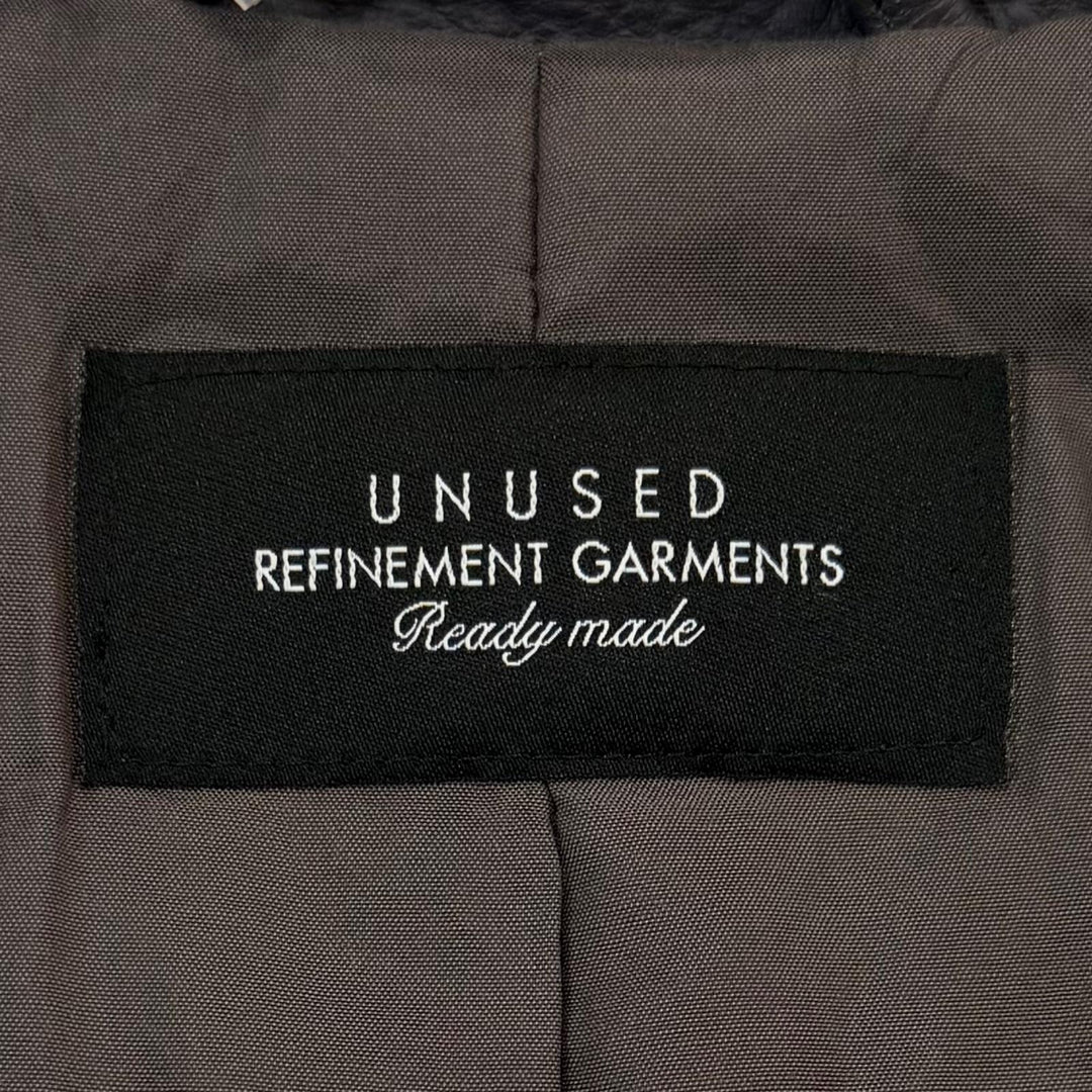 未使用品▼UNUSED アンユーズド 24AW US2450 Leather car coat 牛革 ウエスタンヨーク レザーカーコート グレー 3 日本製 正規品 メンズ