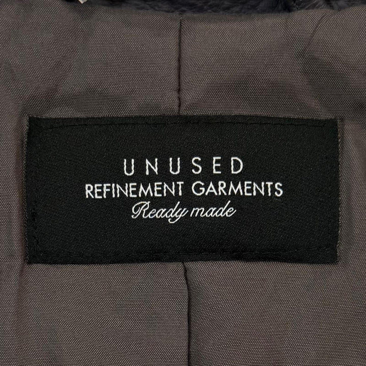 未使用品▼UNUSED アンユーズド 24AW US2450 Leather car coat 牛革 ウエスタンヨーク レザーカーコート グレー 3 日本製 正規品 メンズ