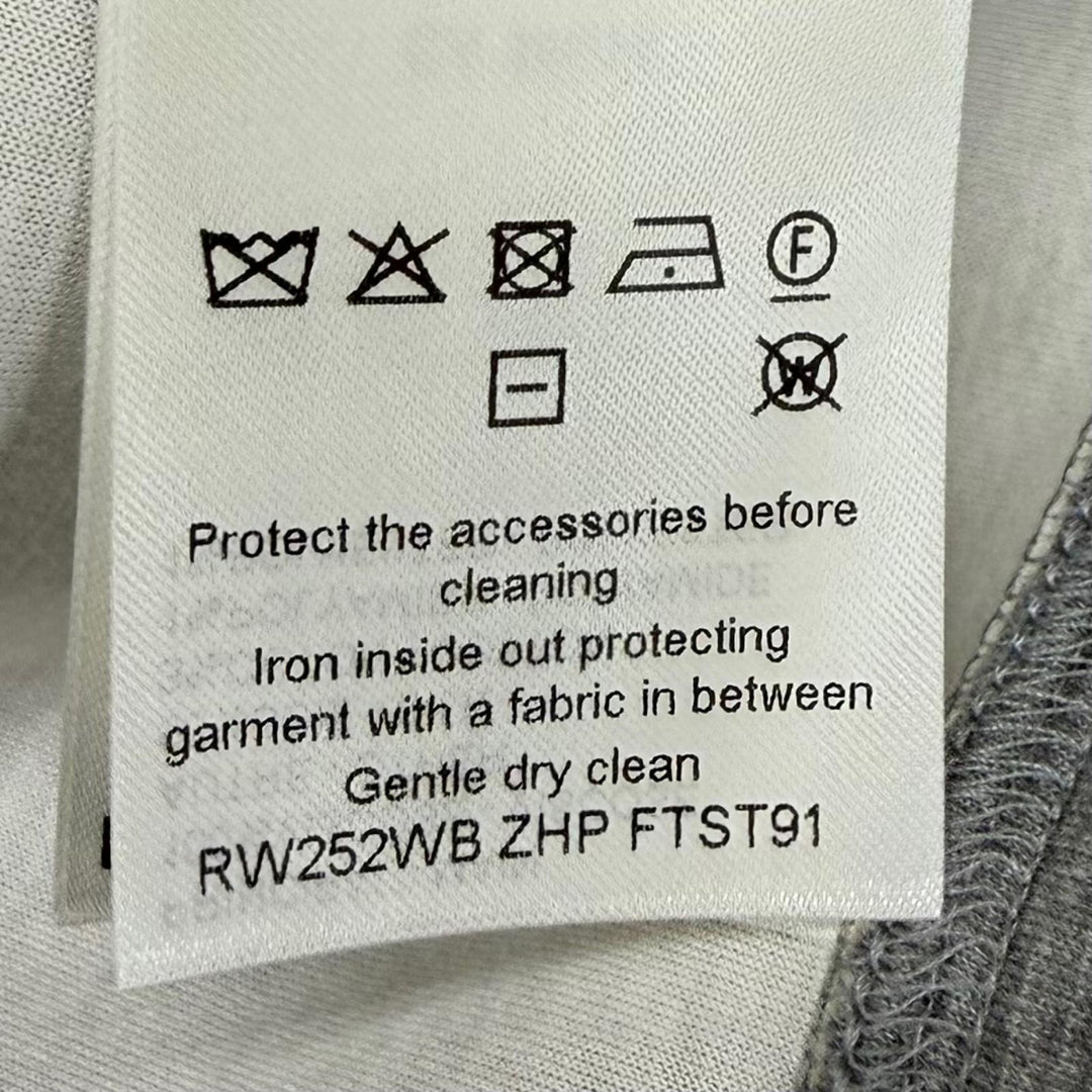 未使用品★LOUIS VUITTON ルイヴィトン 25AW シルク100％ シグネチャー スカーフディテール フーディ トップス グレー S 伊製 正規品