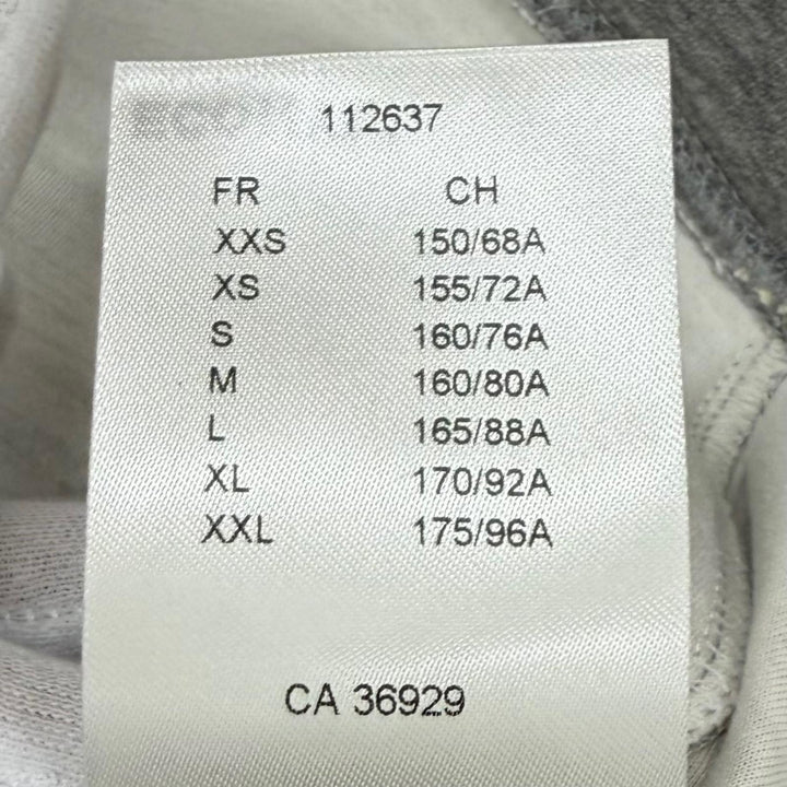 未使用品★LOUIS VUITTON ルイヴィトン 25AW シルク100％ シグネチャー スカーフディテール フーディ トップス グレー S 伊製 正規品