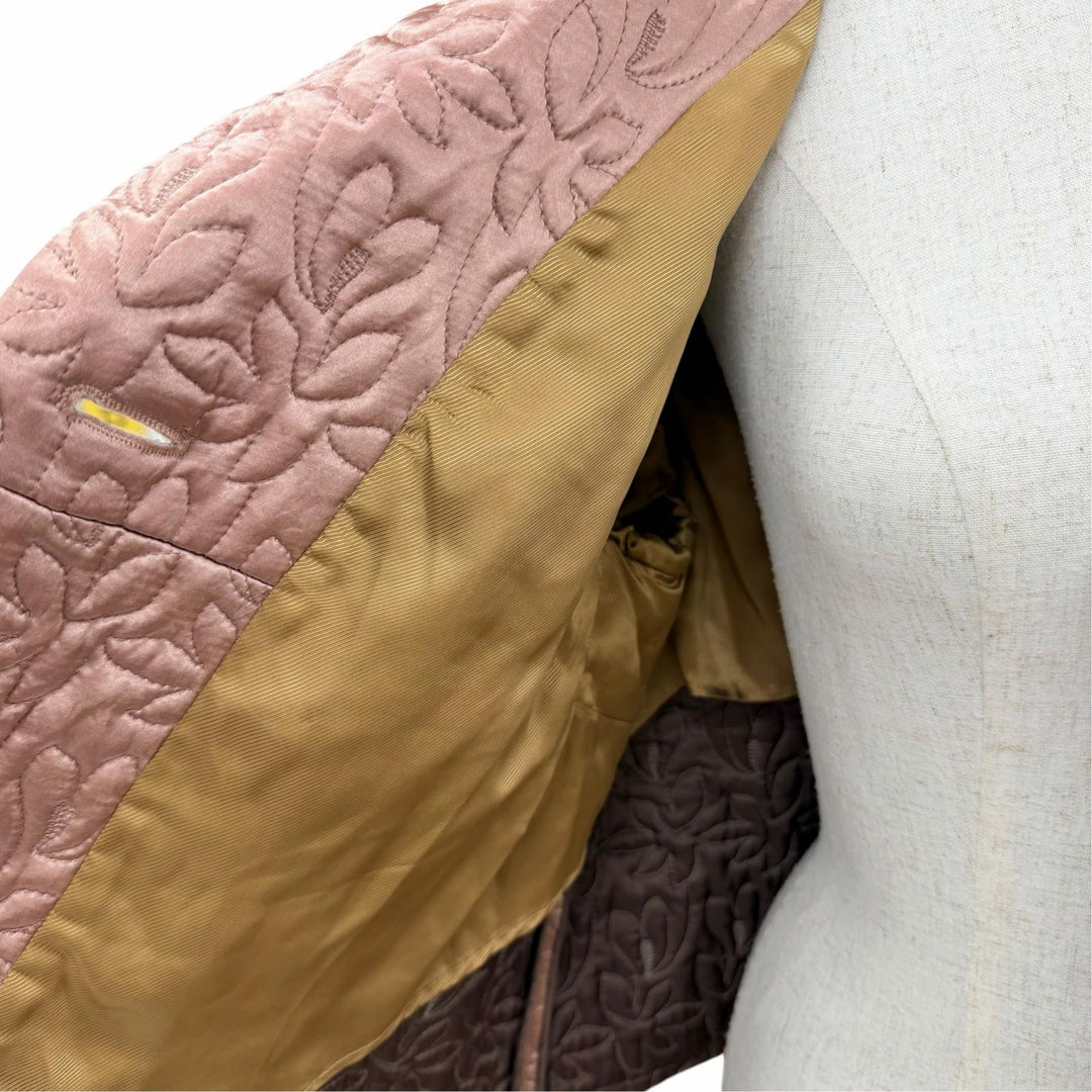 未使用品☆Maison Margiela 10 メゾンマルジェラ10 S51AM0484 カットオフデザイン 中綿入り キルティング ジャケット ピンク系 36 正規品
