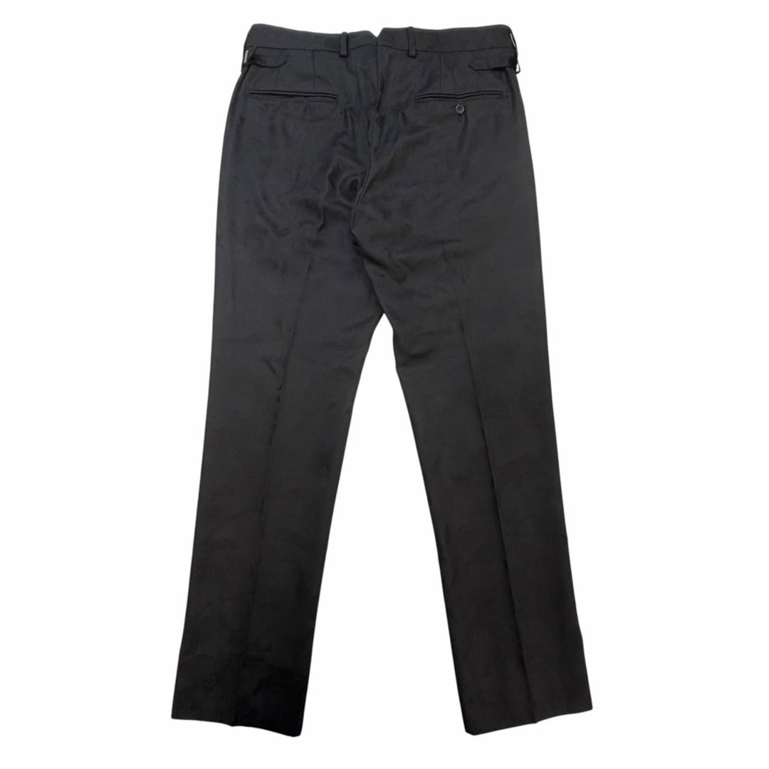 極美品▼LOUIS VUITTON ルイヴィトン PONT NEUF FIT シルク混 モノグラム カモフラ パンツ スラックス ブラック シルバー金具 40 正規品
