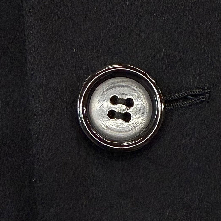 美品▼Brioni ブリオーニ VOLGA カシミヤ ウール ミンクファー付き シングル チェスターコート ブラック Lサイズ相当 伊製 正規品 メンズ