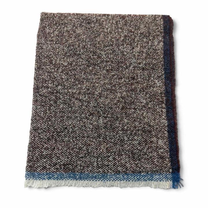 極美品▼Ermenegildo Zegna エルメネジルド ゼニア カシミヤ アルパカ ストール マフラー ボルドー イタリア製 正規品 メンズ 防寒具