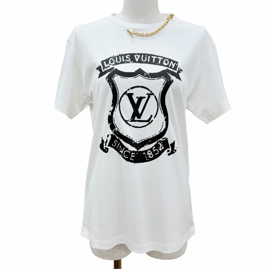 美品☆LOUIS VUITTON ルイヴィトン 22SS コットン100％ LVロゴ 半袖Ｔシャツ マルチカラー S イタリア製 正規品 レディース
