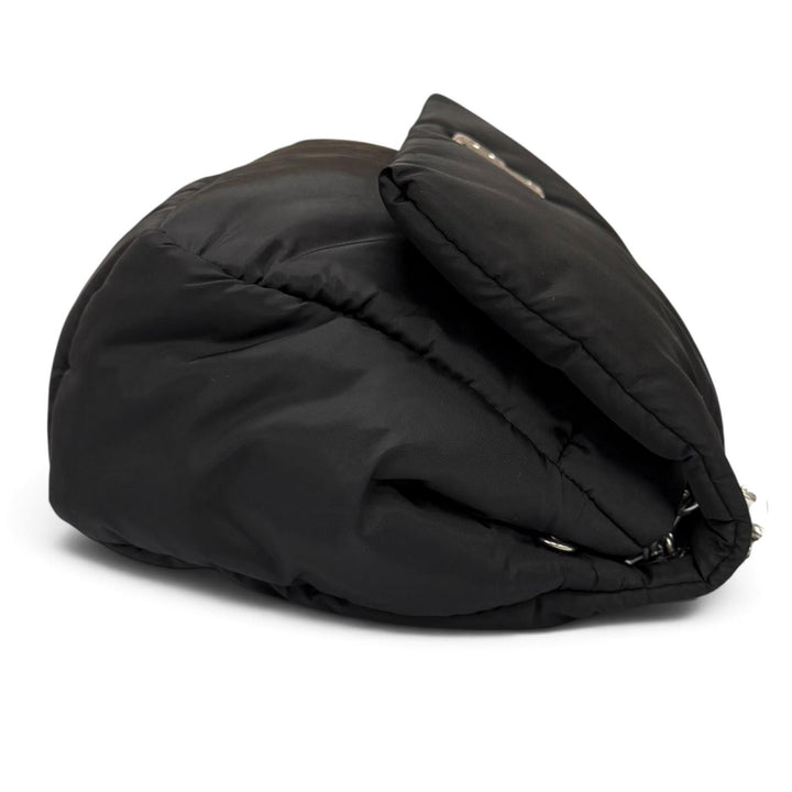 未使用品★BALENCIAGA バレンシアガ 792977 ロゴ金具 モナコ ミニ チェーン ショルダーバッグ ブラック シルバー金具 伊製 保存袋付き
