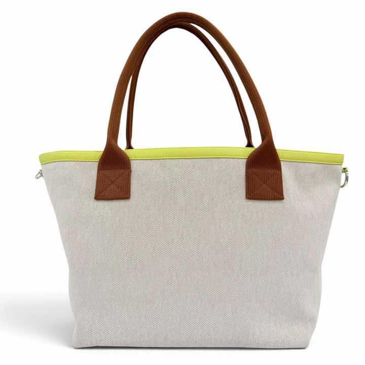 極美品☆HERMES エルメス プティ アッシュ So ソー キャンバス レザー使い トートバッグ ハンドバッグ ナチュラル フランス製 レディース